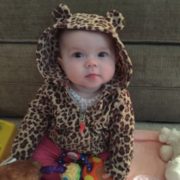 Baby Evelyn in a Leopard Costume
